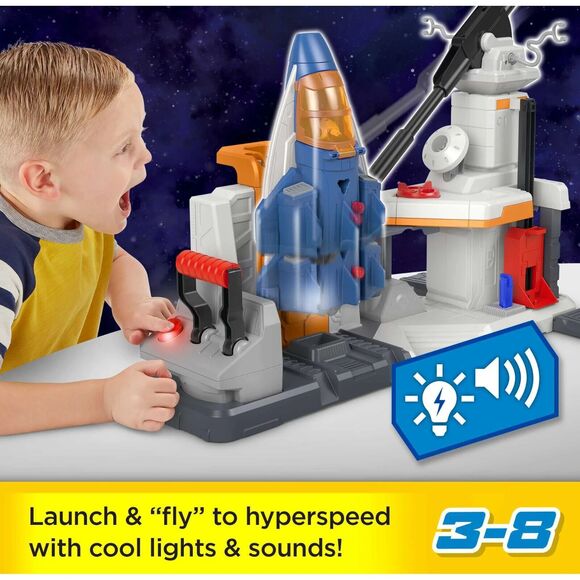 Disney & Pixar Lightyear Imaginext Lift & Launch Star Command Playset w/ Buzz - Picture 3 of 4
